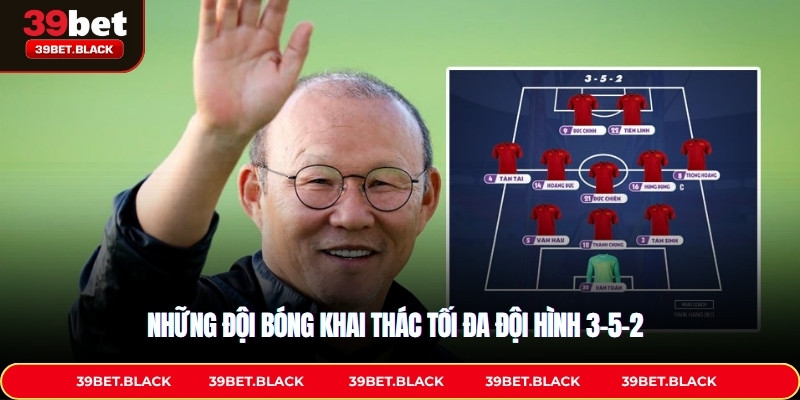 Những đội bóng khai thác tối đa đội hình 3-5-2